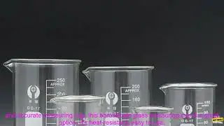 1005006046710563 Lab Heat resist Scaled Measuring Cup Borosilicate Glass Beaker Chemist