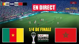 🔴EN DIRECT: CAMEROUN vs MAROC QUART DE FINALE| COUPE DES NATIONS DE LA CAF 2025 |Match en direct PES