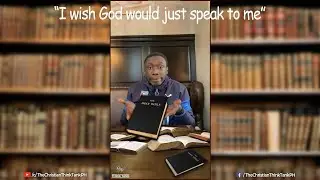 ''I wish God would just Speak to Me!''