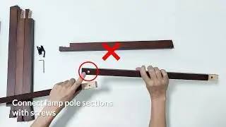 How to install Lepower Wood Tripod Floor Lamp