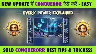 🇮🇳CONQUEROR PUSH IN 4.0 UPDATE BEST TIPS & TRICKS. 🤩 EVERY BASIC POWER EXPLAINED - SOLO CONQUER TIPS