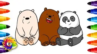 How to Color we BARE BEARS | Kids Coloring | Colors Tumble. #coloring #kids #kidsart #colorstumble