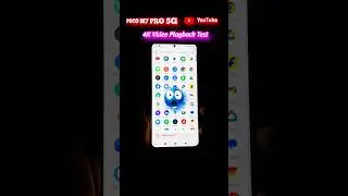 POCO M7 Pro 5G YouTube 4K Video Playback Test 🔥 | 2160p Quality Check!