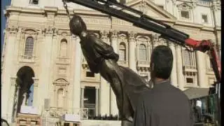 The statue of San Tarcisio greets participants of the meeting of altar boys
