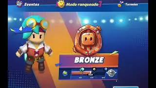 JOGANDO MODO RANQUEADO NO STUMBLE GUYS SÓ PARO O VÍDEO QUANDO GANHAR