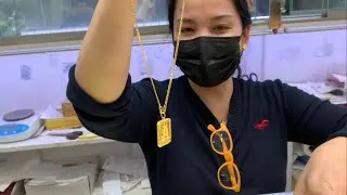 Hood Vlog: Come Shop With Me At Kim Tin 24k Gold Store In East Oakland•Asian Gold Miami Cuban Link💎