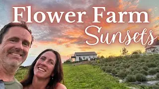 Stunning Sunset on a FLOWER FARM | July Tour | PepperHarrowFarm.com
