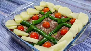 صينية الكفتة والبطاطس علي الطريقة التركية وصفة سريعة التحضير