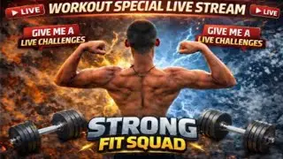 LIVE 🔴 | morning 🌅 workout rode on 1.2K subscribers 🤝 | #motivstion #live #liveworkout #homeworkout
