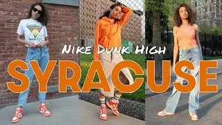 NIKE DUNK HIGH SYRACUSE ON Foot Review and Styling Haul: Bright, Bold and Ready for Summer