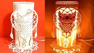 Aprenda fazer uma luminária de pvc coruja
