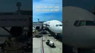 Singapore Airlines SQ11 LAX-NRT-SIN Business Class on the B77W #avgeeks #travel #singaporeairlines