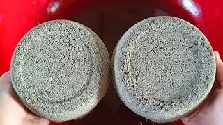👉New 🎥 Gritty Cement Bowls Super Soft Melting Silky🤤 Crumbling In Lots Of 💦 Dry Crumbling On Paste