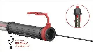 500 Lumen Rechargeable LED Tube Light ATD80398 - SABER Lighting by ATD Tools