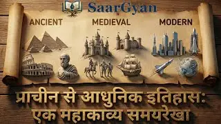 5000 साल की टाइमलाइन Indian History Timeline through Animation : पाषाण काल से 1947 l SaarGyan