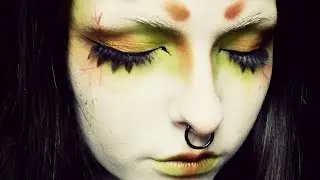 Green Shironuri makeup tutorial
