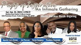 Live Stream: Pages of Inspiration - An Intimate Gathering with Book Signing & Worship