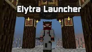 Обучающее видео по суперкомпактной пусковой установке Elytra Launcher на 360 градусов (без редстоуна) для людей
