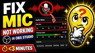 Fix Microphone not Working in OBS Studio