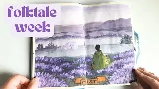 Painting an illustrated story for the Folktale Week challenge