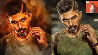 Smudge Editing | Digital Art | Digital Painting | Allu Arjun Art | Autodesk Sketchbook
