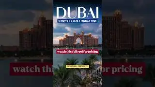 Dubai Holiday Package  | Cheap Dubai Holiday Plan #dubai #shorts