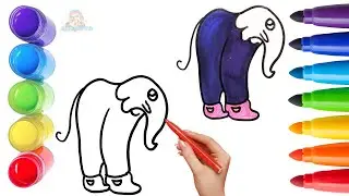 How To Draw cute Lirili Larila Drawing, Painting & Coloring For Kids and Toddlers_🌈🎨