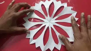 How to make simple paper flower making craft