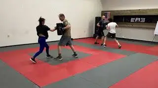 Armored Self Defense Warrior Krav Maga Class Bump and Strike Drill Winston Salem NC