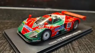 hachette spark 1/43 mazda 787B 1991 le mans winner volker weidler - johnny herbert  - b. gachot