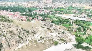 Frig vadisi Afyon Dron cekimi  ayazini k&ouml;y&uuml; #dronephotography #djidrone #afyon