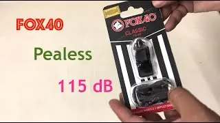 Fox 40 Classic Official Whistle with Break Away Lanyard
