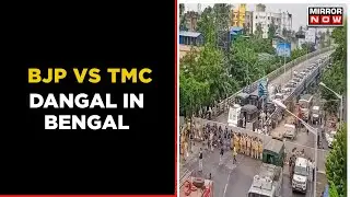 BJP Vs TMC Dangal In Didi's Bengal | Tear Gas, Water Cannons, Lathi Charge On BJP  | English News