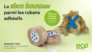 Ampacoll Easy ruban adh&eacute;sif en papier sp&eacute;cial et sans pellicule