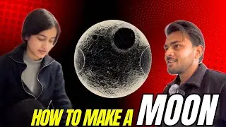 How To Make a Moon 🌕 | Art Fun + Studio Activities | Sameer Art Vlog