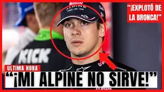 ¡FRANCO COLAPINTO FURIOSO CON SU ALPINE EN EL GP DE LAS VEGAS EN LA F1!