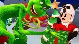 The Grinch Obby როგორ მოიპარა Difenz-მა და გრინჩმა შობა...