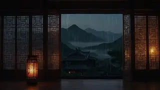 Relaxing Rain Sounds by the Window 🌧️ Chinese Flute & Guzheng Music for Deep Sleep