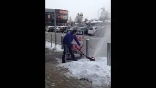 GAMMA elektrische sneeuwruimer demo