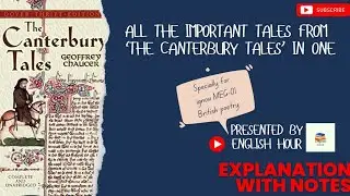 Important Tales from 'The Canterbury tales'| Meg-01 | Ignou| with notes for all the tales