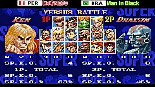 Super Street Fighter II: The New Challengers (SUPER NES) - M4GNET0 vs Man In Black [Rematch]