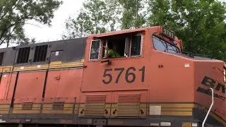 BNSF 5761 West Leads A Coal Load Out Of Centralia
