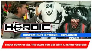 HEROIC Custom Motorcycle Race Suit Options Explained!