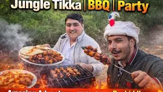 Jungle Tikka |BBQ|Party 🔥 | Amazing Adventure with My Friend Rashid Ilyas 🌲🍗