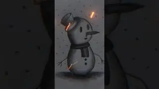 How To Draw Snowman | By Art With Cc. ❄️💙