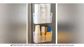 WORTHBUY Multifunctional Cabinet Plastic Storage Rack Punch-Free Wall-mounted Storage Organizer For