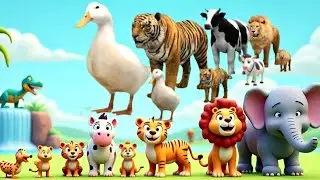 Relax with Real Farm Animal Sounds | Dog, Cat, Cow, Chicken & Sheep