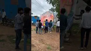 Ganesh idol lifting by hand #jaishreeganesha