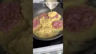 Bulviniai blynai su mėsa