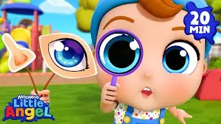 My 5 Senses | Little Angel | Healthy Habits & Nursery Rhymes for kids